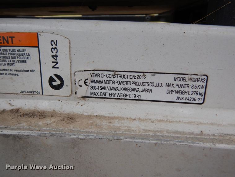 image for item HC9666 2012 Yamaha Concierge 6  golf cart