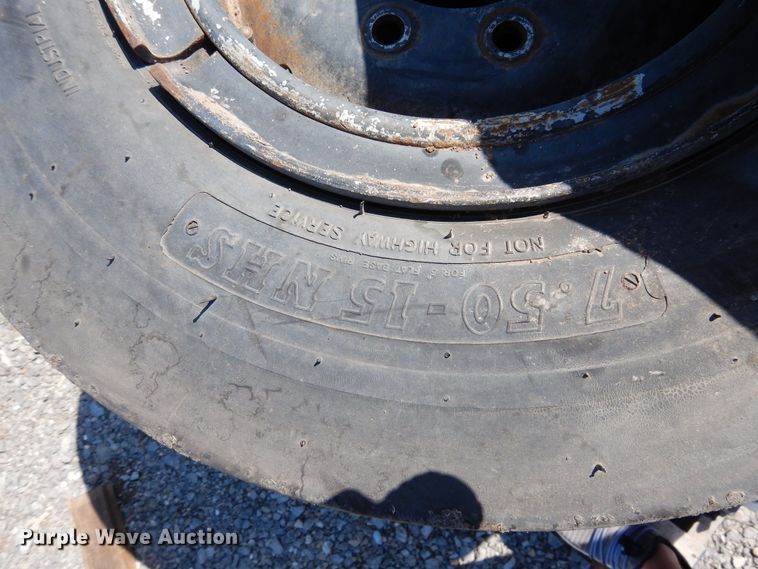 image for item HO9767 (9) 7.50-15 pneumatic roller tires