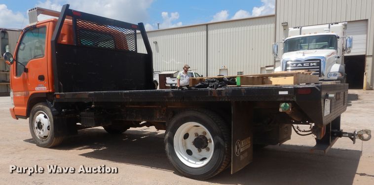 image for item HS9707 2007 Isuzu NQR  flatbed truck