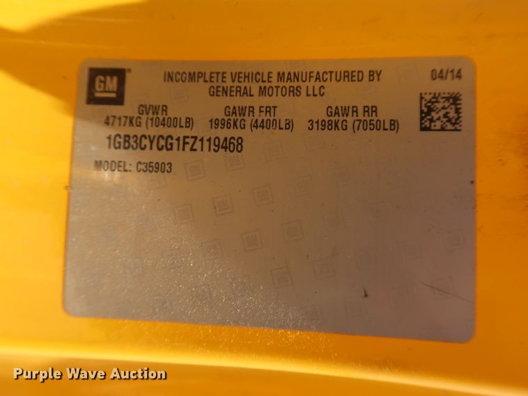 image for item HT9563 2015 Chevrolet Silverado 3500HD  utility bed pickup truck