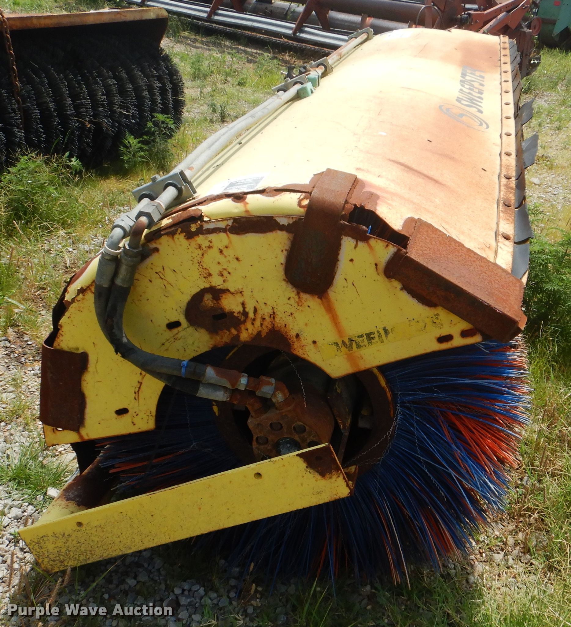 Sweepster angle broom in Arkoma, OK Item DG8709 sold Purple Wave