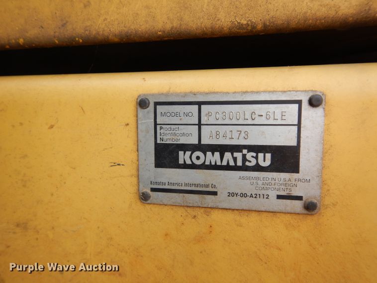 image for item DF4205 2000 Komatsu PC300LC  excavator
