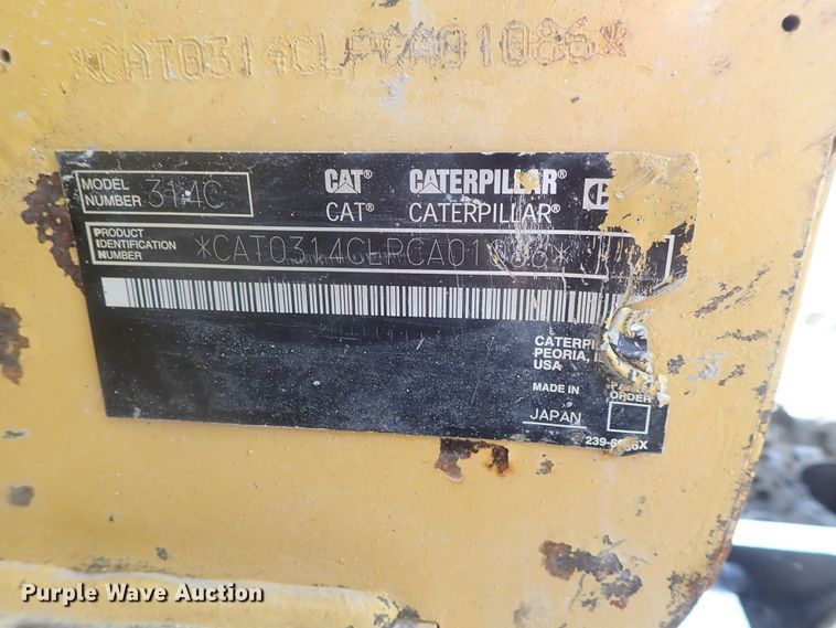 image for item DG2329 2006 Caterpillar 314C LCR QC  excavator