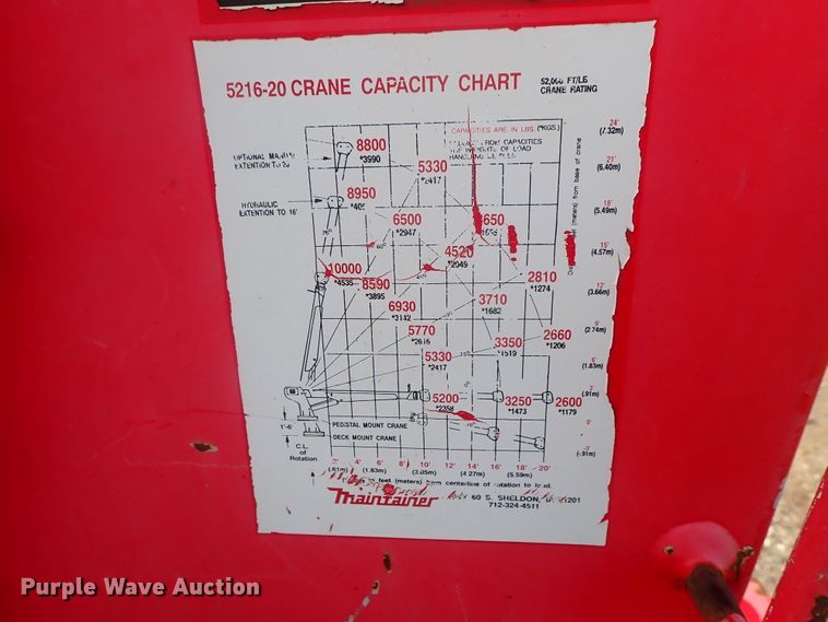 image for item DG2346 1996 Peterbilt 330  service truck with crane