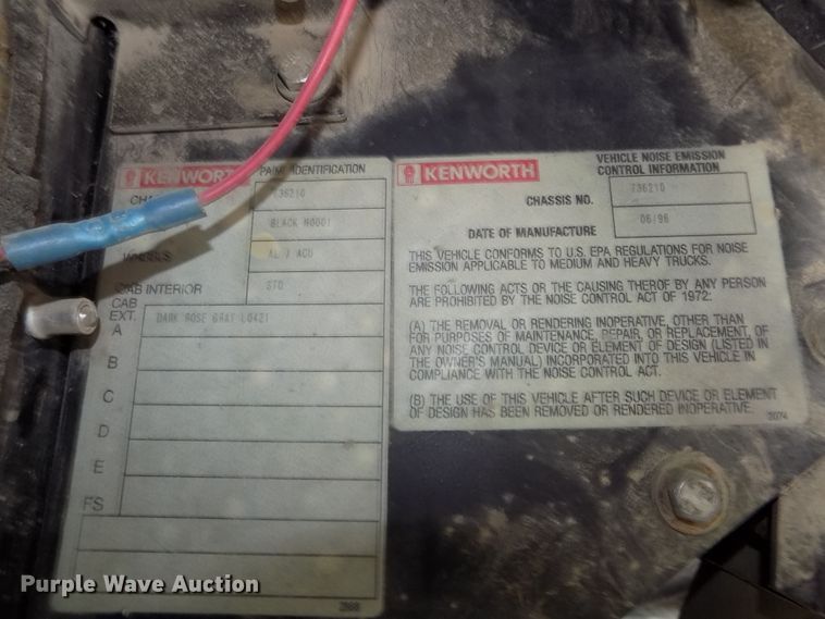 image for item DG2606 1997 Kenworth T800  dump truck