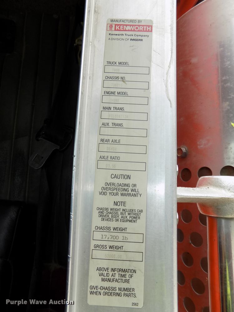 image for item DG2606 1997 Kenworth T800  dump truck