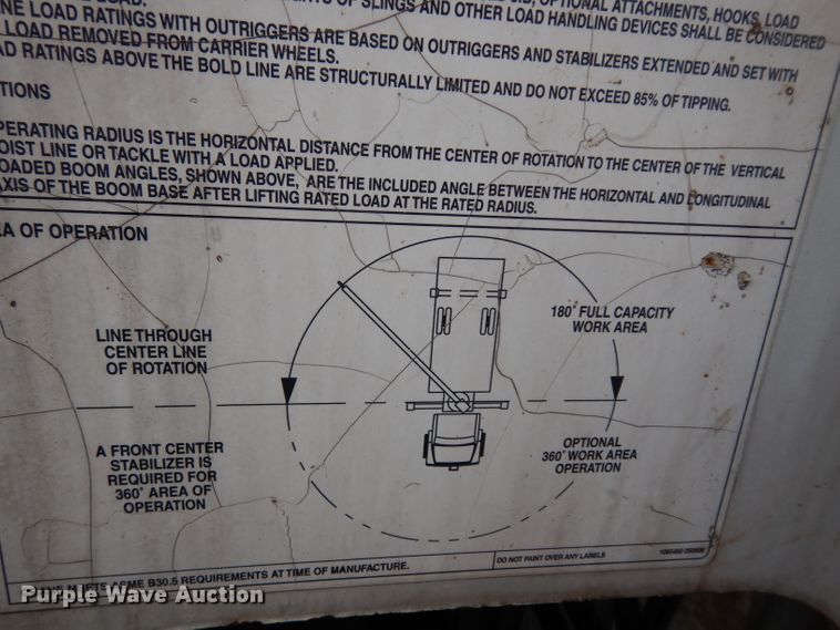 image for item DG6421 2004 International 7400 crane truck