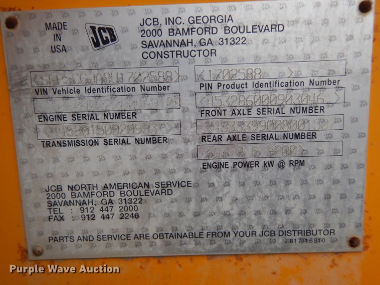 image for item DG6817 2008 JCB 506C HL  telehandler
