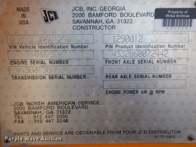 image for item DG6819 2008 JCB 506C HL  telehandler