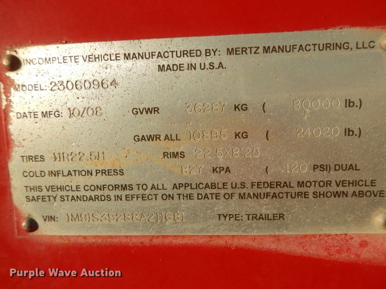 image for item DG6821 2008 Mertz Stewart & Stevenson MT-102-HP TA blender trailer