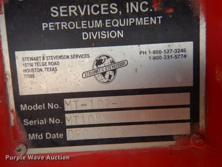 image for item DG6821 2008 Mertz Stewart & Stevenson MT-102-HP TA blender trailer