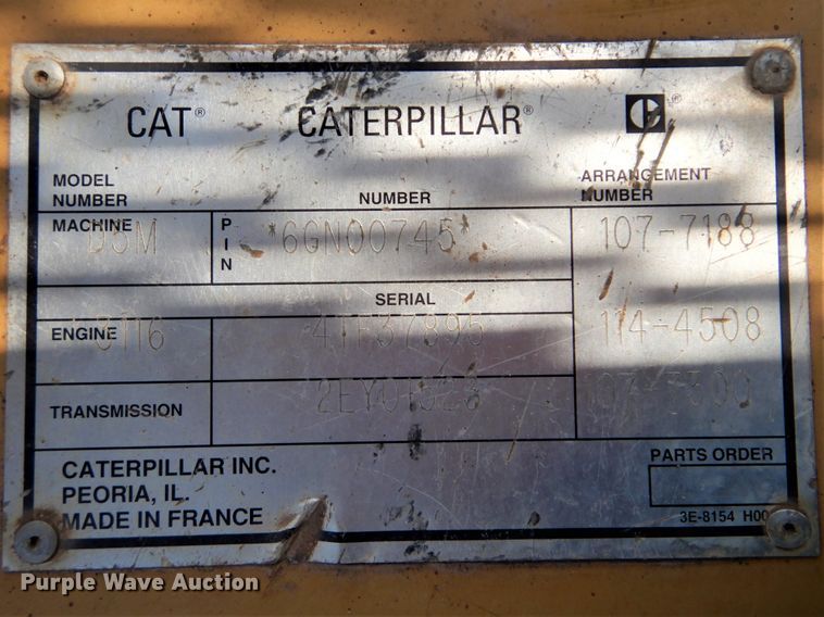 image for item DG8748 1997 Caterpillar D5M  dozer