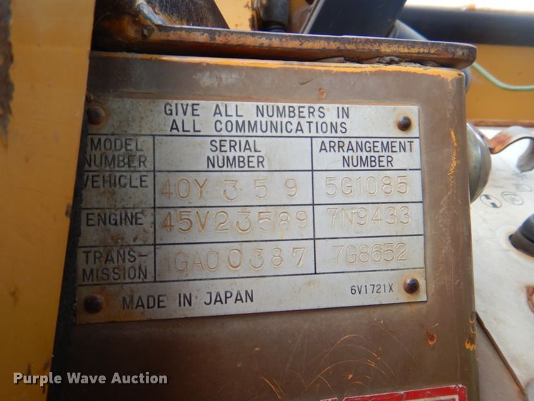 image for item DH5364 1980 Caterpillar 910  wheel loader