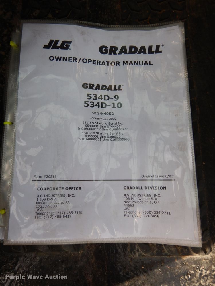 image for item DH6510 2003 Gradall 534D9-45  telehandler