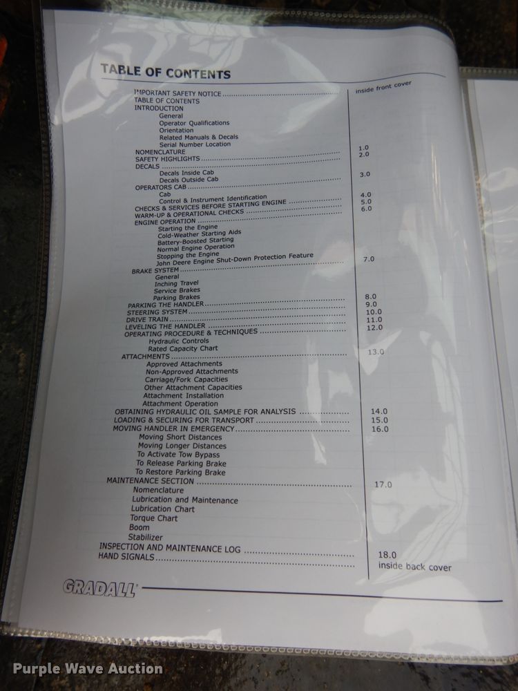 image for item DH6510 2003 Gradall 534D9-45  telehandler