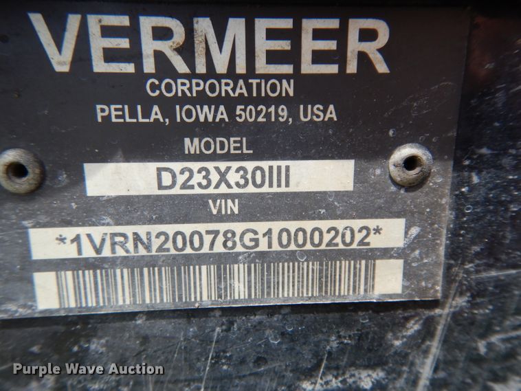 image for item DI5275 2016 Vermeer D23X30  directional boring unit