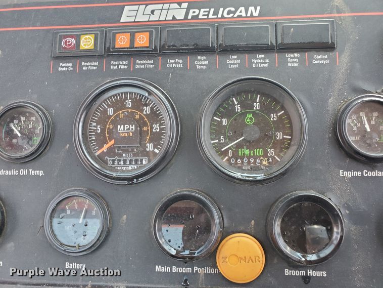 image for item DJ3145 1997 Elgin Pelican P  street sweeper