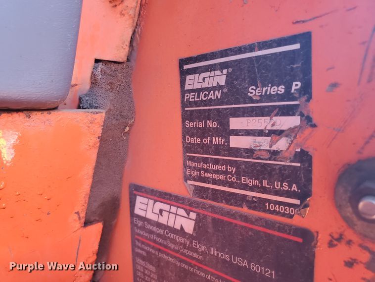 image for item DJ3145 1997 Elgin Pelican P  street sweeper