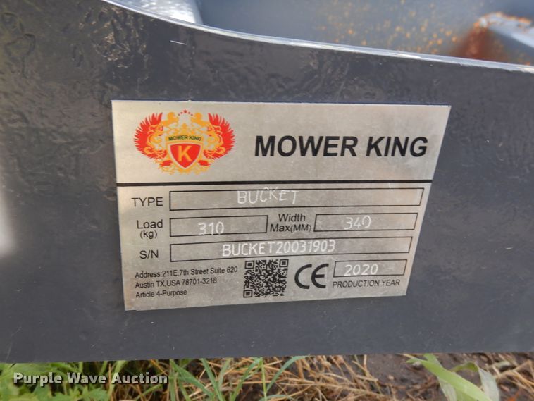 image for item DO9261 2020 Mower King 60"W grapple bucket