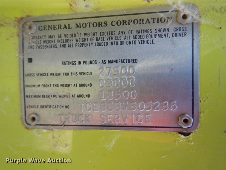 image for item GA9139 1978 GMC 6500  pumper fire truck