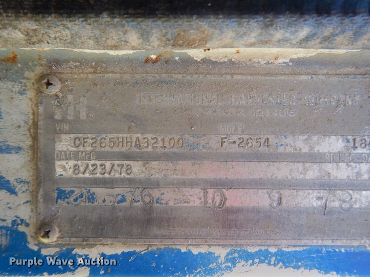 image for item GA9140 1978 International 2654  ready mix truck