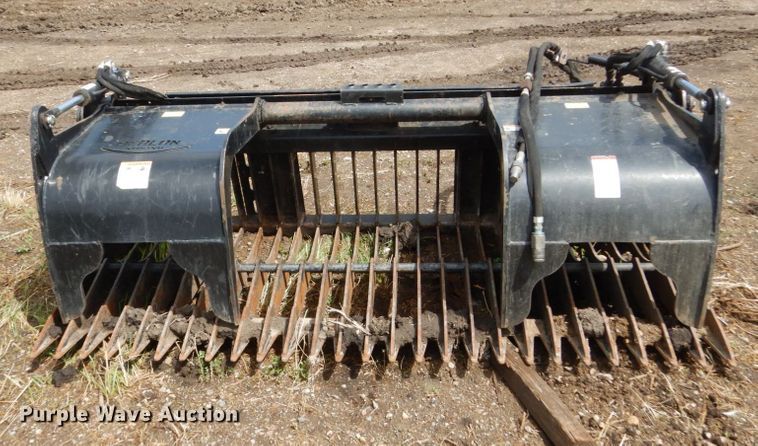 image for item GA9144 Berlon SKLG-84 84"W skid steer grapple bucket