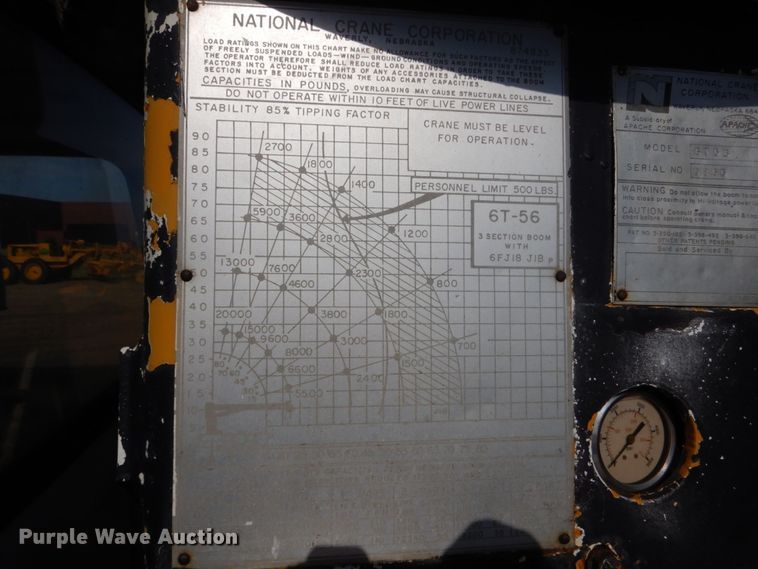 image for item GA9159 1977 Ford F800  crane truck