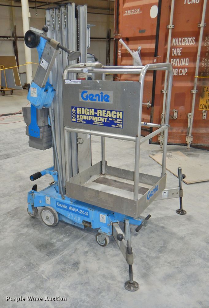 image for item GN9966 2012 Genie AWP-20S DC  vertical lift