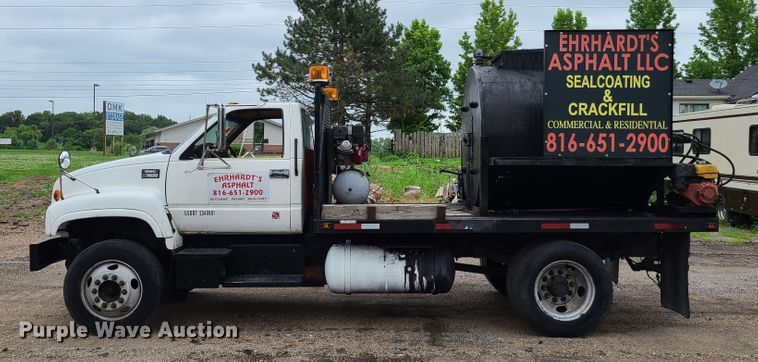image for item GT9160 1997 GMC C7500 asphalt sealcoat truck