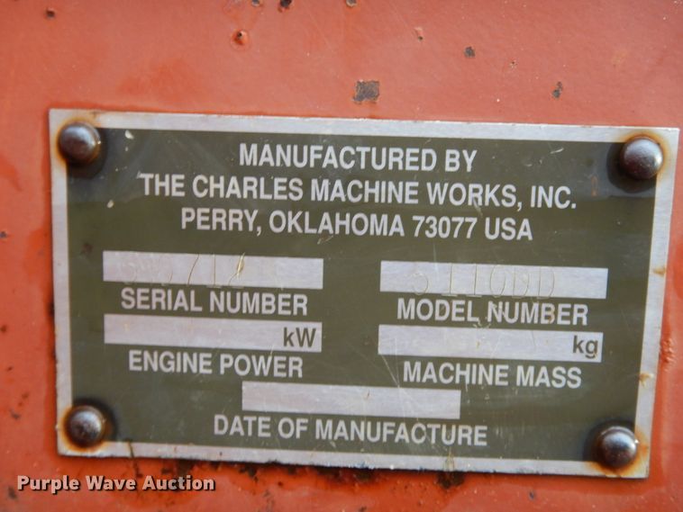 image for item GT9358 1995 Ditch Witch 5110  trencher