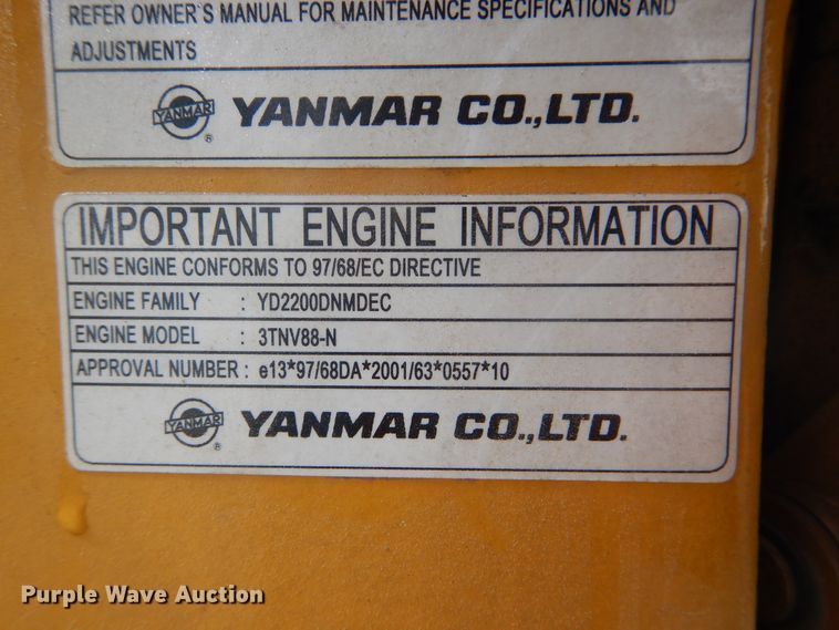 image for item GY9834 2007 John Deere 35D mini excavator