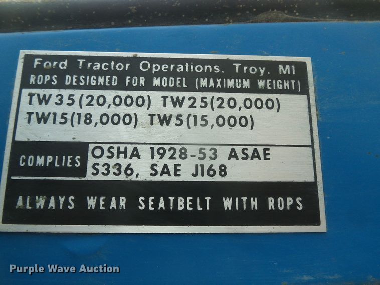 image for item DD0413 Ford TW35  tractor