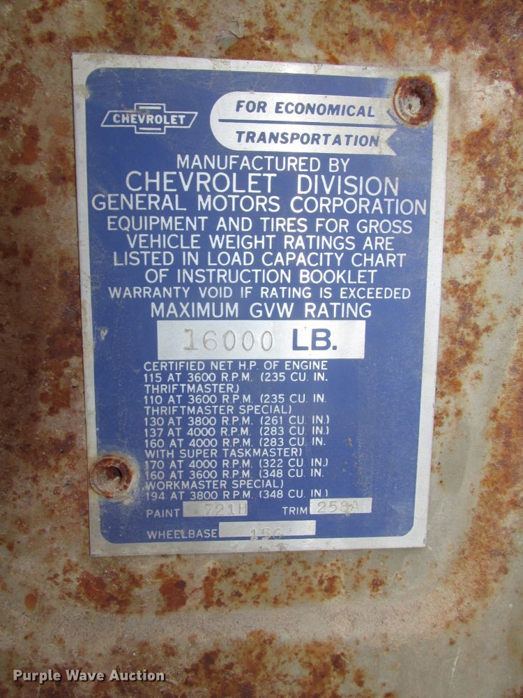 image for item DG2647 1959 Chevrolet Viking 60  grain truck