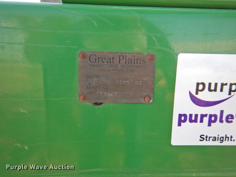 image for item DI0248 2005 Great Plains 3S-4000 grain drill