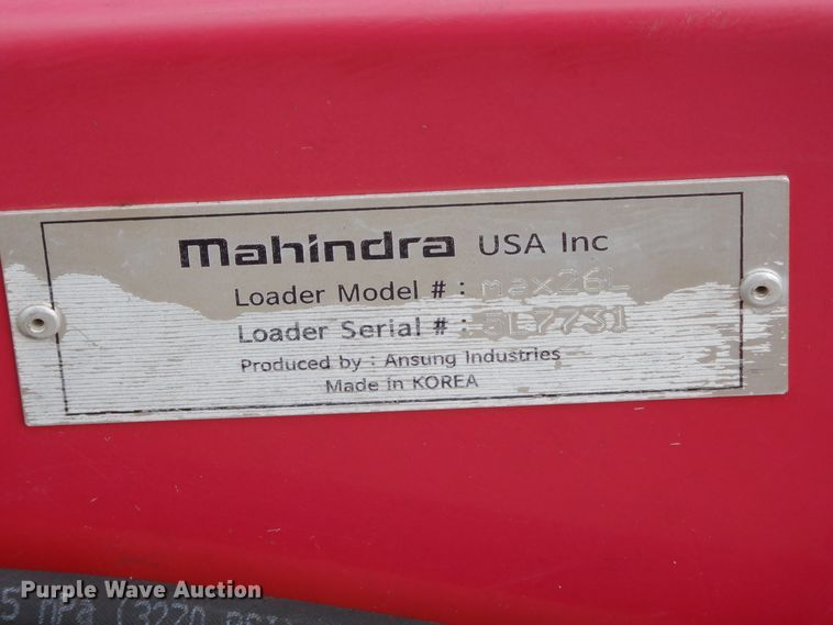 image for item GT9340 Mahindra Max 26L loader