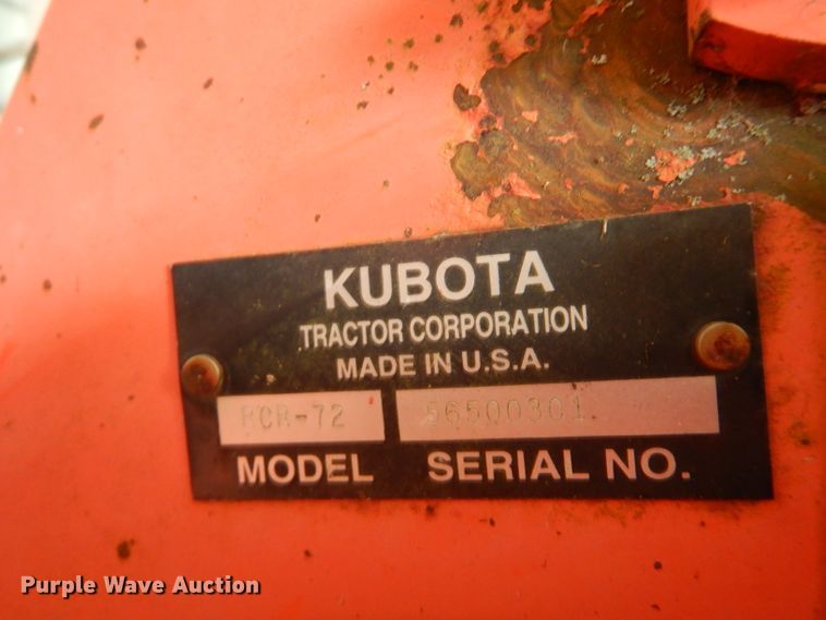 image for item HM9648 Kubota RCR-72 finish mower