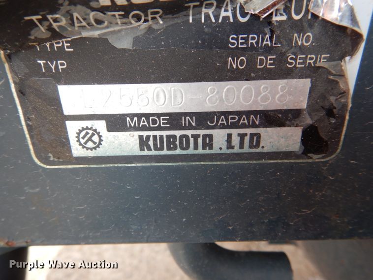 image for item HM9649 Kubota L2550D  MFWD tractor