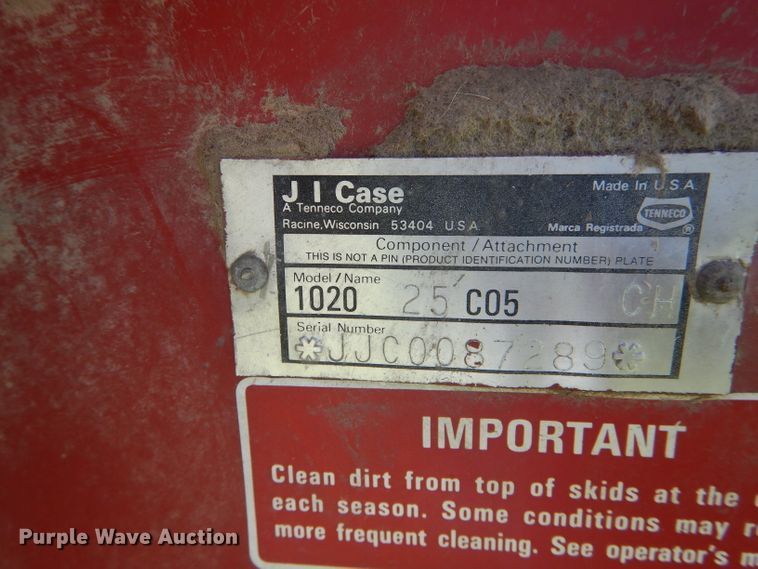 image for item HM9670 1991 Case 1010-25C05 rigid head