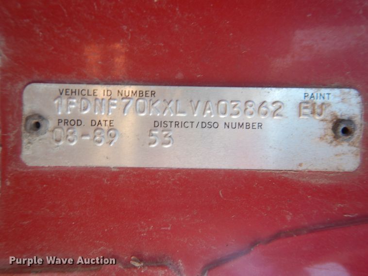 image for item HO9015 1990 Ford F70  fertilizer delivery truck