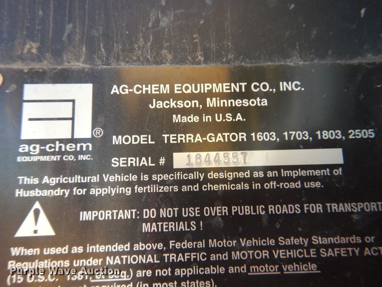 image for item HO9016 Ag-Chem TerraGator 1803 applicator
