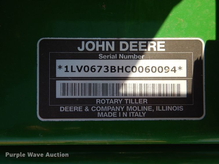 image for item HO9770 John Deere 673 rototiller