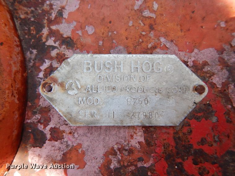 image for item HV9404 Bush Hog RZ60 rotary mower