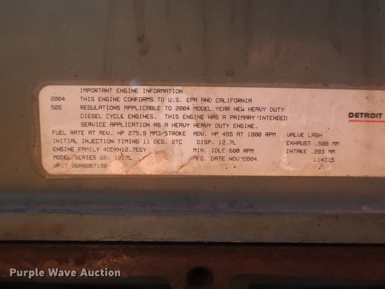 image for item DH0928 2005 Freightliner Columbia  semi truck