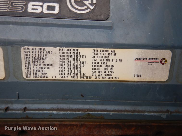 image for item FK9259 1999 Kenworth W900  semi truck