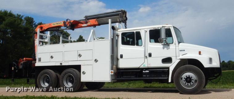 image for item FK9380 2004 Freightliner FL80  Crew Cab crane truck