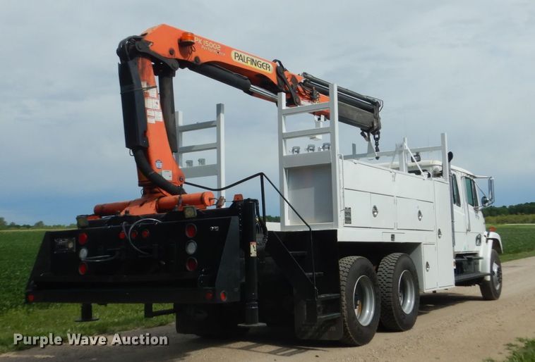 image for item FK9380 2004 Freightliner FL80  Crew Cab crane truck