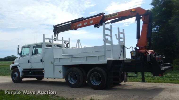 image for item FK9380 2004 Freightliner FL80  Crew Cab crane truck