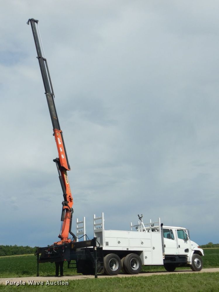 image for item FK9380 2004 Freightliner FL80  Crew Cab crane truck