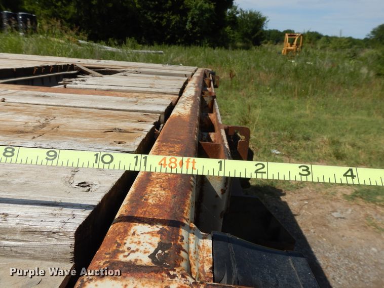 image for item GT9356 1995 Fruehauf flatbed trailer