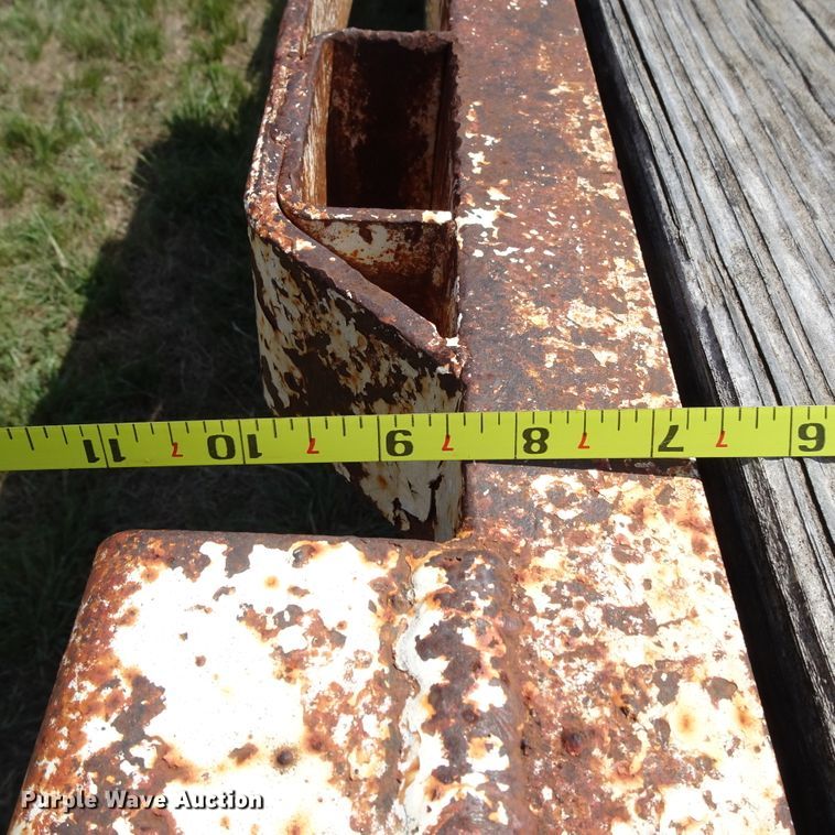 image for item HC9066 1977 Lufkin EXT-60 drop deck equipment trailer